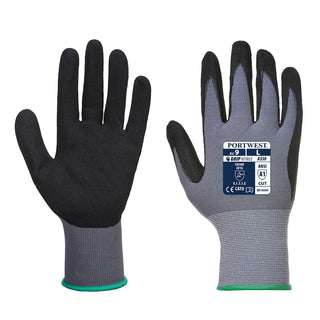 Portwest® Vending DermiFlex Glove, Gray/Black, Size XXL, Each (VA350G8RXXL)