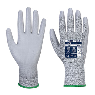 Portwest® Vending LR Cut PU Palm Glove, Gray, Size S, Each (VA620G7RS)