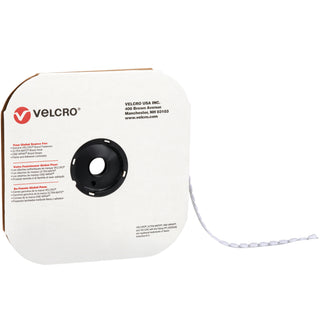VELCRO® 3/8" - Loop - White VELCRO® Brand Tape - Individual Dots, Case Of 1800 (VEL169)