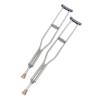 Underarm Crutches Youth 4 Foot 6 Inch to 5 Foot 2 Inch User Height Aluminum Frame 300 lbs. Weight Capacity (1000428_PR)