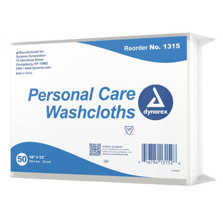 Dynarex® Washcloth 10 X 13 Inch White Disposable (837502_EA)