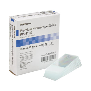 McKesson Microscope Slide 25 X 75 X 1 mm Frosted End (938362_BX)