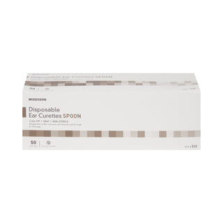 McKesson Ear Curette Handle with Grooves 2 mm Tip Cup Tip (911819_CS)