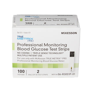 McKesson TRUE METRIX® PRO Blood Glucose Test Strips 100 Strips per Pack (960297_BX)