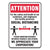 Accuform® Social Distance Signs, Wall, 10 x 7, Customers and Employees Distancing, Humans/Arrows, Red/White, 10/Pack (GN1MGNG901VPESP)