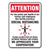 Accuform® Social Distance Signs, Wall, 10 x 7, Visitors and Employees Distancing, Humans/Arrows, Red/White, 10/Pack (GN1MGNG902VPESP)