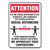 Accuform® Social Distance Signs, Wall, 14 x 10, Customers and Employees Distancing, Humans/Arrows, Red/White, 10/Pack (GN1MGNG905VPESP)
