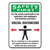 Accuform® Social Distance Signs, Wall, 10 x 7, Customers and Employees Distancing Clean Environment, Humans/Arrows, Green/White, 10/Pk (GN1MGNG909VPESP)