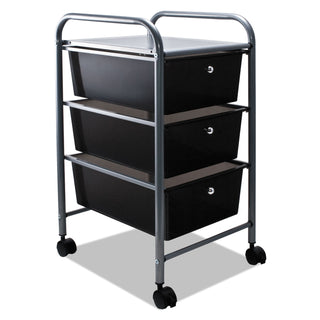 Advantus Portable Drawer Organizer, 13w x 15.38d x 25.88h, Smoke/Matte Gray (AVT34006)