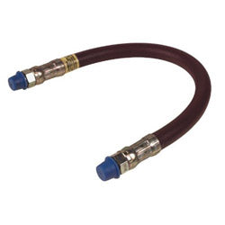 Alemite Grease Gun Extension Hose, 18 in L, Elastomeric, 1/8 in NPTF(M), 4,800 psi, Orange (025-317850-1F)