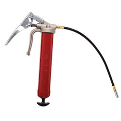 Alemite Professional Pistol Grip Grease Gun, 16 oz, 7500 psi, Hose/Coupler, Grease (025-555-E)