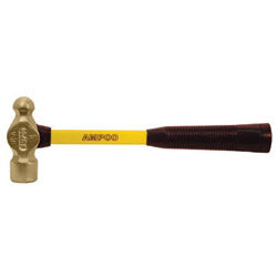 Ampco Safety Tools Engineers Ball Peen Hammers, 1 lb, 14 in L (065-H-2FG)