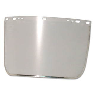 Anchor Brand® Visor, Clear, Aluminum Bound, 9 in x 15-1/2 in, for Jackson Safety® Head Gear/Cap Adaptors (101-3440-B-CL)