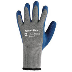 Ansell PowerFlex Gloves, 10, Blue/Gray (012-80-100-10)