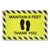 Apache Mills® Message Floor Mats, 24 x 36, Black/Yellow, "Maintain 6 Feet Thank You" (APH3984528782X3)