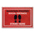 Apache Mills® Message Floor Mats, 24 x 36, Red/Black, "Maintain Social Distance Stand Here" (APH3984528792X3)