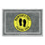 Apache Mills® Message Floor Mats, 24 x 36, Charcoal/Yellow, "Maintain 6 Feet Thank You" (APH3984528802X3)
