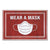 Apache Mills® Message Floor Mats, 24 x 36, Red/White, "Wear A Mask" (APH3984528842X3)