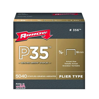 Arrow Fastener P35™ Type Staple, 3/8 in L x 7/8 W, For P35 and P35S Stapler (091-356)