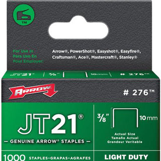 Arrow Fastener 02738 JT21/T27 3/8" STAPLE 1-000/PK (091-276)