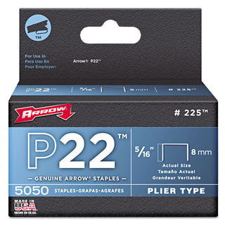 Arrow Fastener 22516 P22 STAPLES 5/16" (091-225)