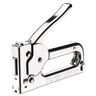Arrow Fastener Professional Light Duty Staple Gun, Chrome, 100 Cartride Capacity (091-JT21CM)