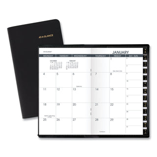 AT-A-GLANCE® Pocket-Size Monthly Planner, 6 x 3.5, Black Cover, 13-Month (Jan to Jan): 2026 to 2027 (AAG7006405)