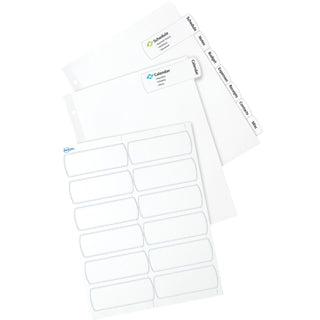 Avery® Easy Peel Large Tab Dividers, 8-Tab, 6/PK, White (AVE14439)