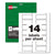 Avery® PermaTrack Destructible Asset Tag Labels, Laser Printers, 1.25 x 2.75, White, 14/Sheet, 8 Sheets/Pack (AVE60537)
