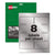 Avery® PermaTrack Metallic Asset Tag Labels, Laser Printers, 2 x 3.75, Silver, 8/Sheet, 8 Sheets/Pack (AVE61520)