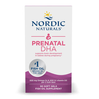 Nordic Naturals® Prenatal DHA Dietary Supplement Vitamin D3 10 mcg Strength Softgel 90 per Bottle (1264949_BT)