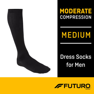 3M™ Futuro™ Revitalizing Compression Socks Over the Calf Medium Black Closed Toe (1084272_PR)