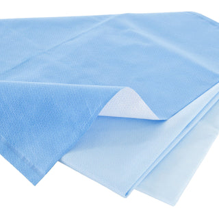 QUICK CHECK* H500 Sterilization Wrap White / Blue 45 X 45 Inch Dual Layer SMS Polypropylene Steam / EO Gas / Hydrogen Peroxide (810874_PK)