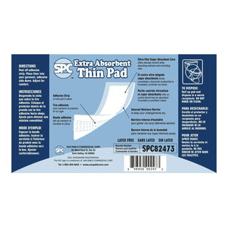 SPC Incontinence Liner 12 Inch Length Moderate Absorbency Thermal Bonded Core One Size Fits Most (1122832_CS)