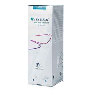 TIDIShield® Grab 'n Go Protective Glasses with Dispenser Wraparound Clear Tint Assorted Color Frames Over Ear One Size Fits Most (860597_CS)