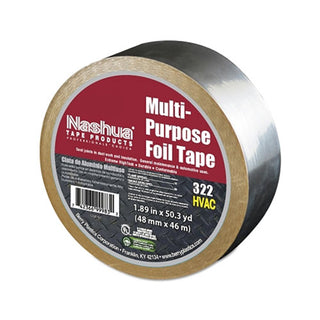 Berry 322 Multi-Purpose Plain Foil Tape, 2 in x 50 yd, 5 mil, Aluminum Silver (573-1087627)