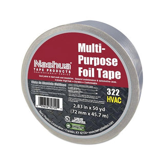 Berry 323 Multi-Purpose Plain Foil Tape, 72 mm x 46 m, 5 mil, Aluminum Silver (573-1087629)
