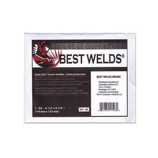 Best Welds Cover Lens, Scratch/Static Resistant, 5-1/4 in x 4-1/2 in, CR-39 Plastic (901-SP-45)