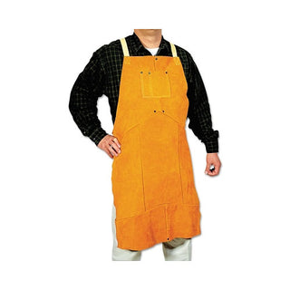 Best Welds Select Split Cowhide Leather Bib Apron, 24 in W x 48 in L, Golden Brown (902-Q-7)
