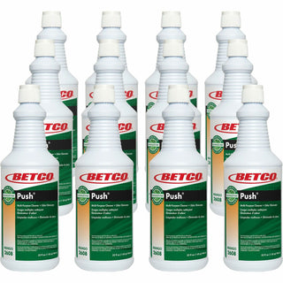 Betco® BioActive Solutions Push Cleaner, Liquid, Mango Scent, 12/Carton, Milky White (BET26081200CT)
