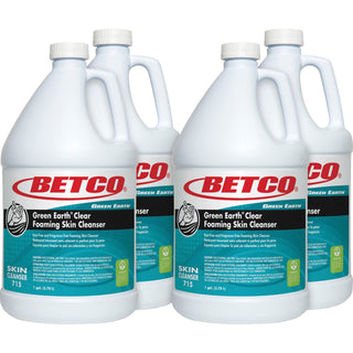 Betco® Clear Foaming Skin Cleanser, Foam, 1 gal, Applicable on Hand, Fragrance-free, Dye-free, Non-irritating, 4/Carton (BET7150400)