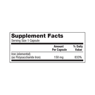 Geri-Care® Mineral Supplement Iron 150 mg Strength Capsule 100 per Bottle (689194_BT)