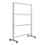Bi-silque Protector Series Mobile Glass Panel Divider, 80.3 x 22 x 50, Clear/Aluminum (BVCDSP273046)