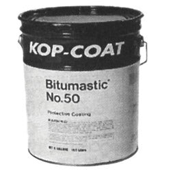 Bitumastic Protective Coatings, No 50, Black/Tar, 1 gal (107-50-1)