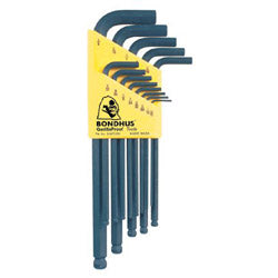 Bondhus Balldriver® L-Wrench Key Set, 13 per holder, Hex Ball Tip, Inch (116-10937)