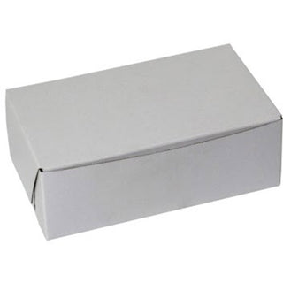 BOXit White Bakery Box, 6.25" x 3.75" x 2.125" (350219)