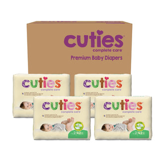 Cuties® Complete Care Unisex Baby Diaper Size 2 Disposable Heavy Absorbency (699152_PK)