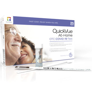 QuickVue® Respiratory Test Kit At-Home OTC COVID-19 Test 25 Tests CLIA Waived (1191855_KT)