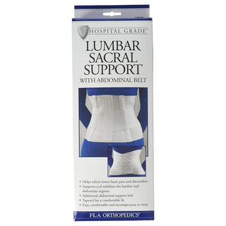 FLA Orthopedics® Standard Back Support 3X-Large Hook and Loop Closure 49 to 52 Inch Hip Circumference 10 Inch Height Adult (992942_EA)