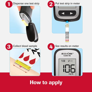 Accu-Chek® Blood Glucose Test Strips 100 Strips per Pack (1148721_BX)
